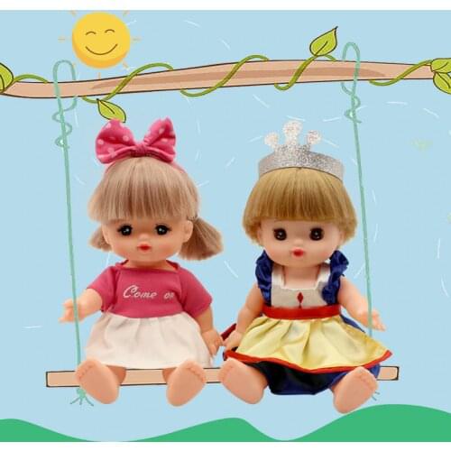 25cm Mellchan little Merlot doll clothes accessories cute princess skirt hat Dress Set girl cross-dressing toys baby clothes