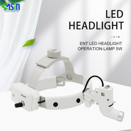 5W LED Surgical Dental Operation Lamp Medical Headlight Headband Spot HeadLamp ENT ORAL Surgery Dentistry Endodontics