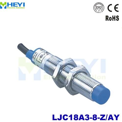 M18 3-wire NC PNP capacitive proximity sensor switch LJ18A3-8-Z/AY DC6-36V 300mA metal sensor