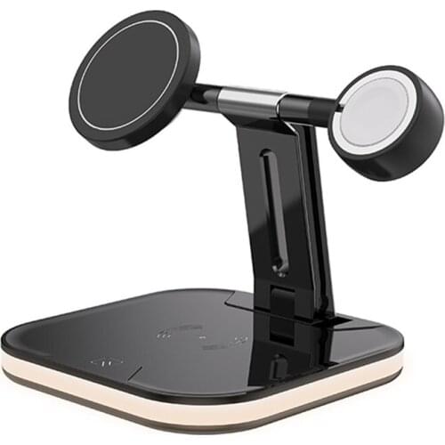 3 In 1 Magnetic Wireless Charger Fast Charging Station For IPhone 12/12 Pro Max Mini For AirPods Pro/2 For Iwatch Series