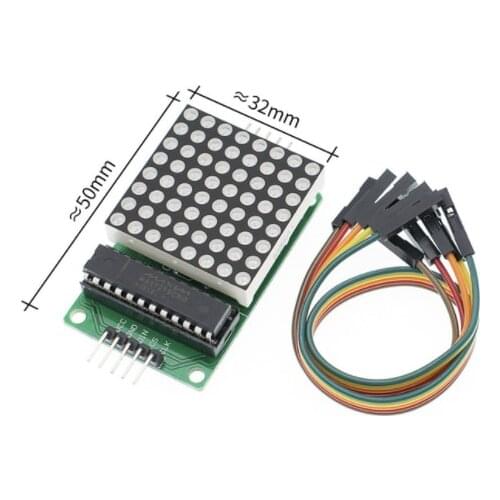 10PCS MAX7219 8*8 dot matrix module microcontroller module display module MCU LED Display Control Module For Arduino 5V