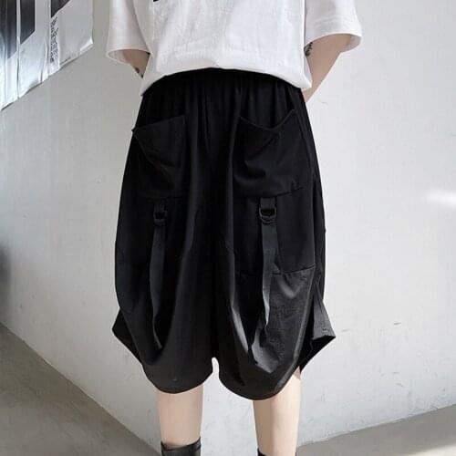 Stylists own wind summer functional wind loose dark mountain pant pants trendy casual work wear shorts mens Retro