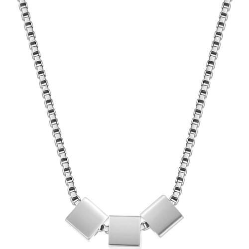 Wholesale Charms silver color women necklace jewelry lady fashion cute wedding necklace jewelry Christmas gifts LN056