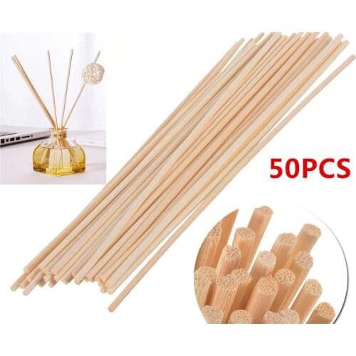 50pcs 22cmX3mm Aroma Rattan Sticks Replacement Refill Reed Diffuser Sticks for Home Decoration