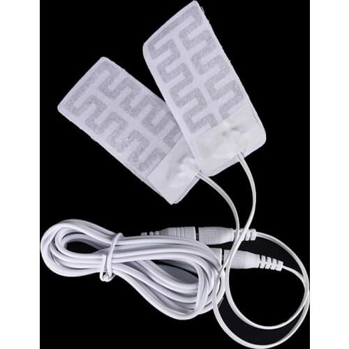 5*9CM 1 Pair 3.7V-5V USB Heated Gloves Pad Luva Calefaccion Guantes Electric USB Gloves Heater Heated Gloves Carbon Fiber Cloth