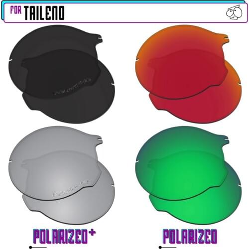 EZReplace Polarized Replacement Lenses for - Oakley Tailend Sunglasses - BkSrP Plus-RedGreenP