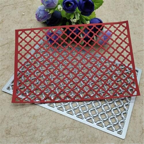 Rectangle Background Metal Cutting Dies Stencils For Card Making Decorative Embossing Suit Paper Cards Stamp DIY