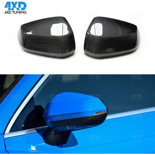 Q3 Carbon Mirror Cover Replacement For Audi Q2 2019 Side RearView Mirror Cover with &without lane turn assist car accessories