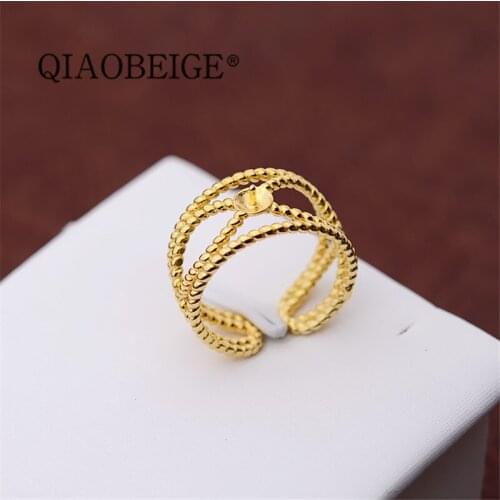 QIAOBEIGE 925 sterling Silver Setting Base Personalize To Make Pearl Jewelry Ring diy jewelry making pearl mounts for women
