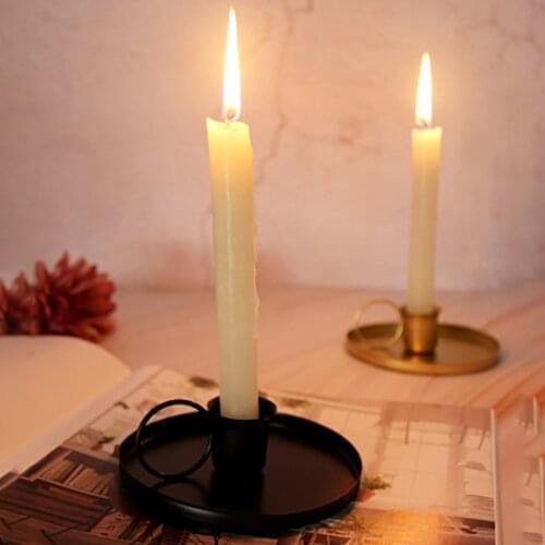 Retro Metal Candlestick Candle Holder Wedding Party Vintage Retro Style Desktop Adornment Candlestick Home Decor