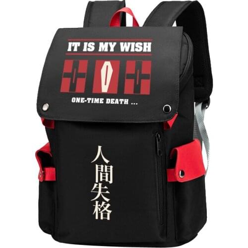 Bungou Stray Dogs Dazai osamu Cosplay Canvas Backpack Student School Shoulder Bag Laptop Travel Rucksack Gift