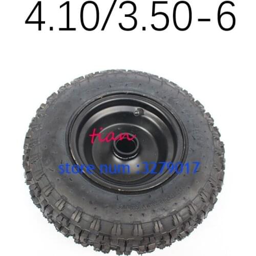 Hot Sale Good Quality 4.10/3.50-6 Tyres with Hub for E-Bike, Wheelbarrow Scooter, Mini Motorcycle Atv Motorcycle