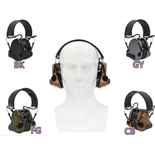 Ipsc tactical headset headband shooting noise reduction silicone earmuffs headset without microphone