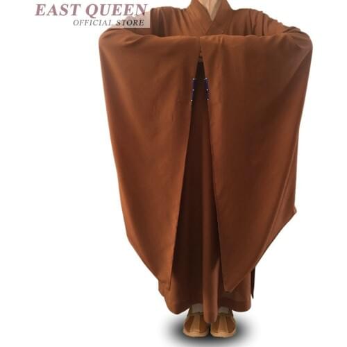 Traditional chinese clothing for men buddhist clothing chinese traditional men clothes wu shu buddhist monk robes FF399 A