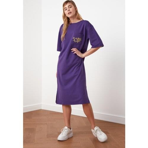 Trendyol Printed Knitted Dress TWOSS21EL0175