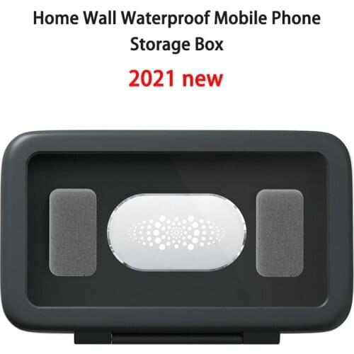 Bathroom Waterproof Mobile Phone Box Self-adhesive Holder Touch Screen Home Wall Bathroom Phone Shell Shower Sealing Storage Box