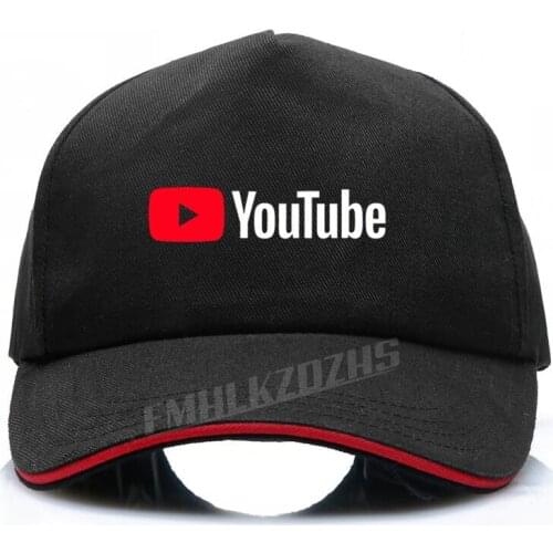 YOUTUBE mens four seasons universal sunshade baseball cap high-quality cotton brand fashion womens Hip Hop Caps