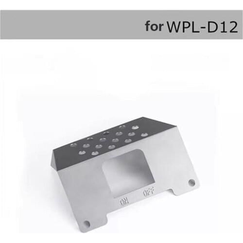 Stainless Steel Chassis armor Bottom Guard Anti-Skid Plate Spare Part for WPL D12 RC Car Accessories