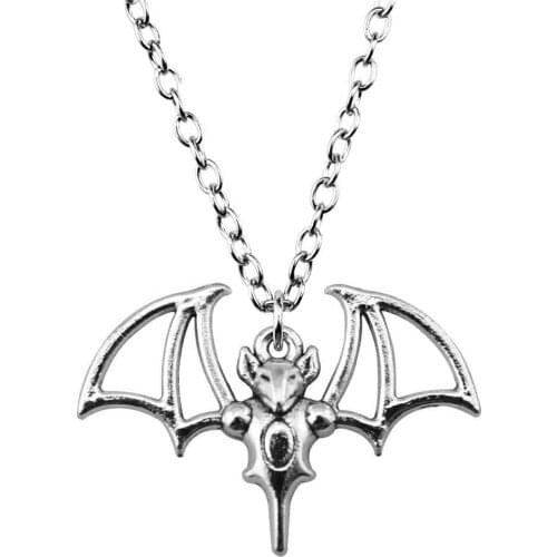 1 Piece Jewelry Necklace For Women 33x23mm Bat Charms Pendants Necklace Female Gift Fashion