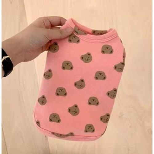 Winter Dog T-shirt Cute Cartoon Cat Puppy Shirt Pajamas Chihuahua Yorkies Pomeranian Shih Tzu Bichon Poodle Schnauzer Clothing