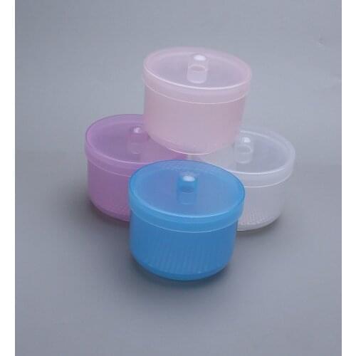 1PC Nail Drill Bits Cleaning Storage Box Multi-Hole Drill Bits Round Clipper Tweezers Sterilizer Plastic Case Accessories Tools