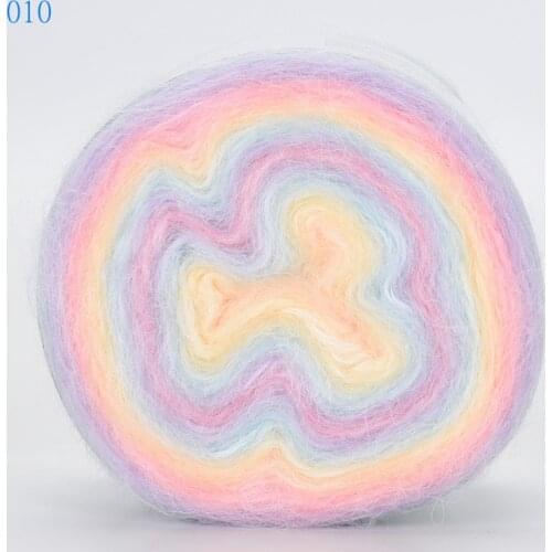 100 g / 680m / Ball Gradual Angola Amorous Mohair Wool Yarn Plush Fine Wool Crochet Hand Knitting yarn