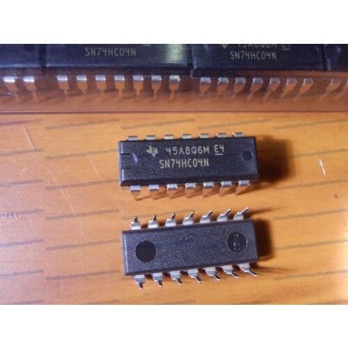 100pcs/LOT SN74HC04N 74HC04N IC HEX INVERTER DIP14