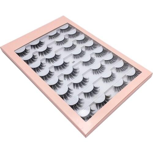 16 Pairs Mink Lashes Faux Eyelashes Mink False Eyelashes Dramatic Volume Lashes Eyelash Extension for Makeup