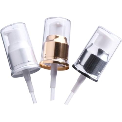 20/410 gold silver press pump for PLASTIC glass bottle for lotion emulsion foundation serum skin care cosmetic packing