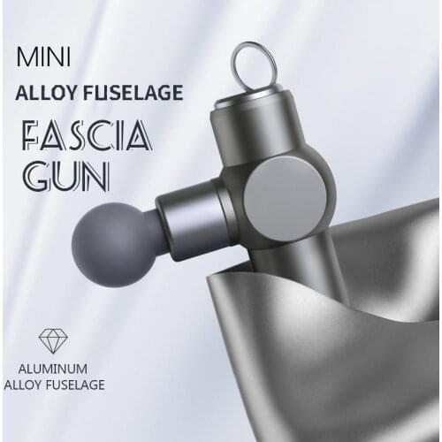 5th speed adjustable aluminum alloy Mini fascia gun household mini Muscle Massager electric massage relaxing muscle membrane gun