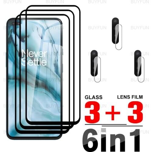 6in1 Screen Protector For OnePlus one plus Nord Black edge tempered glass for oneplusnord n10 ce 5g one plus8t 7t camera film