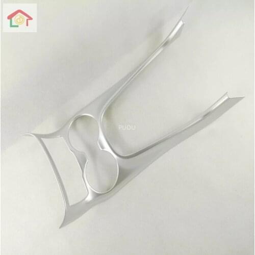 Accessories For Jeep Cherokee KL 2014 2015 2016 2017 2018 Interior Gear Box Water Cup Holder Frame Cover Trim ABS Chrome