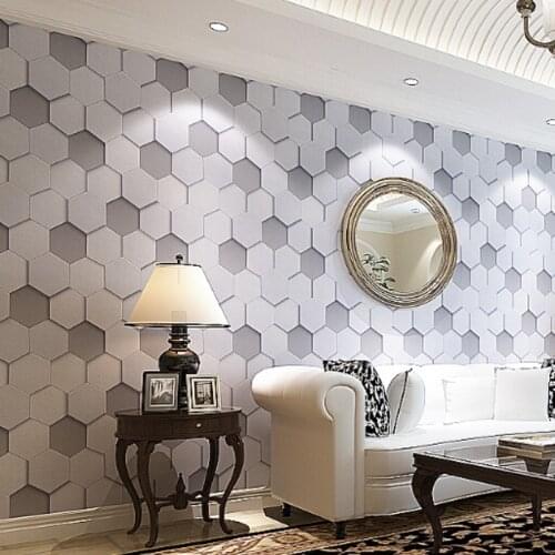 Beibehang High Quality luxury realistic PVC vinyl 3d wallpaper roll grey beige bedside sofa tv background wall wallpaper wallcov