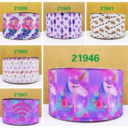 Free shipping 50 yard cartoon printed grosgrain ribbon 21947