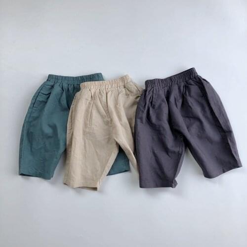 Kids Pants New Summer Clothes Childrens Linen Trousers Boys Japanese Cotton Casual Radish Pants Toddler Girls Loose Sweatpants