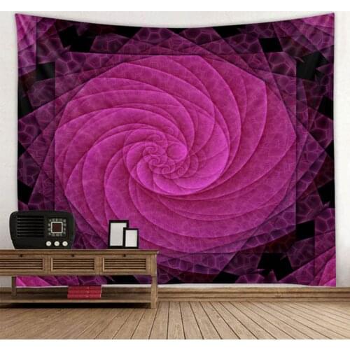 Colorful geometric fractal petal tapestry Bohemian mandala wall hanging beach picnic throw towel carpet blanket mattress 8 sizes