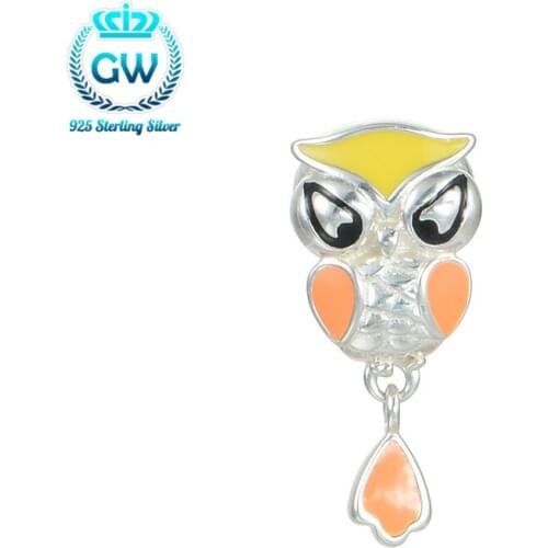 Halloween Owl Pendant 925 Pendentif Argent 925 Finding 925 Sterling Silver Jewelry Wholesale Diy Viko Jewelry S208-30