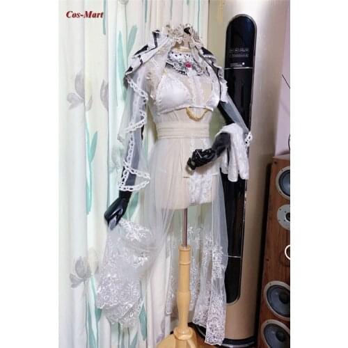 Game Azur Lane HMS Illustrious Cosplay Costume White Royal Wedding Dress Activity Party Role Play Clothing Custom-Make Any