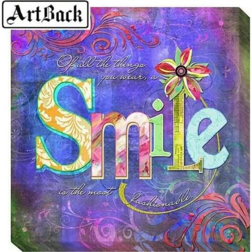 Full square / round drill 5D DIY diamond painting smile 3d diamond embroidery rhinestone mosaic crafts home decoratio