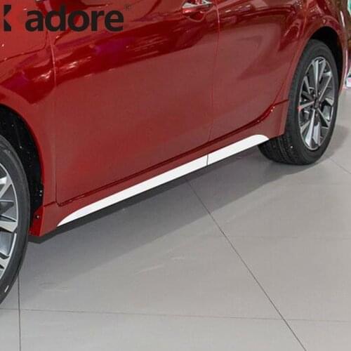 For Kia Cerato Forte K3 2019 2020 2021 Side Door Body Molding Line Cover Trim Protector Decoration Exterior Accessories