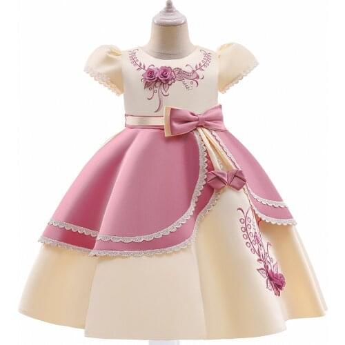 Tulle Lace Ball Gown Flower Girl Dresses Long Sleeve Girl Princess Dress Illusion Girl Wedding Party Dress First Communion