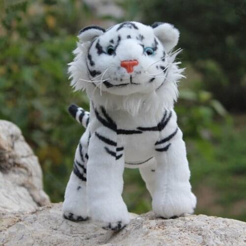 About 20cm white baby tiger doll soft plush toy home decoration birthday gift h2869