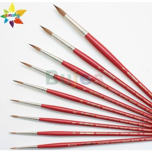 Original Germany da vinci MAESTRO V35T3 Collinski red mink Round head Watercolor pen Gift box set Professional art supplies