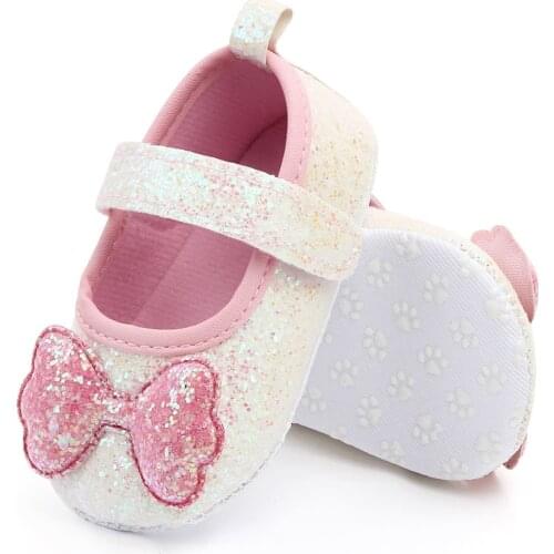 New Baby Girl Shoes Bow Pu Leather Princess Baby Crown Shoes First Walkers Newborn Moccasins For Girls Booties Andador Para Baby