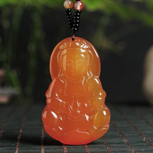New Arrival Natural Kwan-Yin Pendant Lucky Pendant