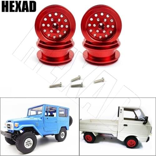 Suitable For WPL D12 B24 B16 B36 C14 C24 MN MN99S Q60 Q65 Remote Control Car Upgrade Parts Metal Rim Wheel Hub Spare Parts