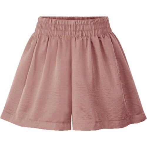 2021 Plus Size Bermuda Shorts Summer Women Loose Wide-legged Pants Casual Black Pink Short Femme 5xl 6xl