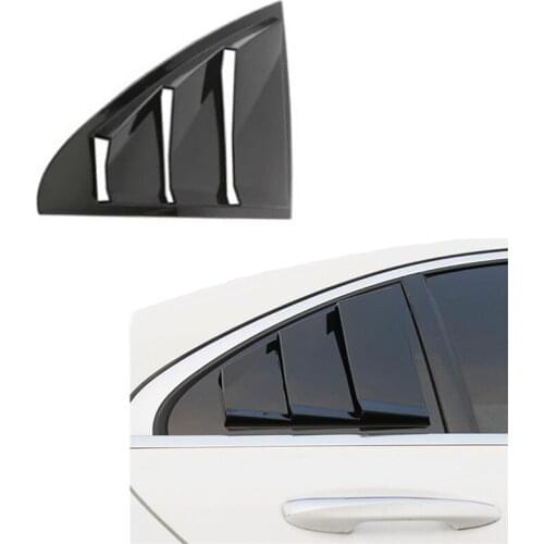 Car Styling Rear Window Triple-cornered Shutters Decoration Panel Cover Stickers Trim for Mercedes Benz CLA200
