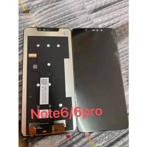6.26" LCD For Xiaomi Redmi Note 6 Pro LCD Display Touch Screen Digitizer Assembly + Frame For Redmi Note 6 Pro Display Replace