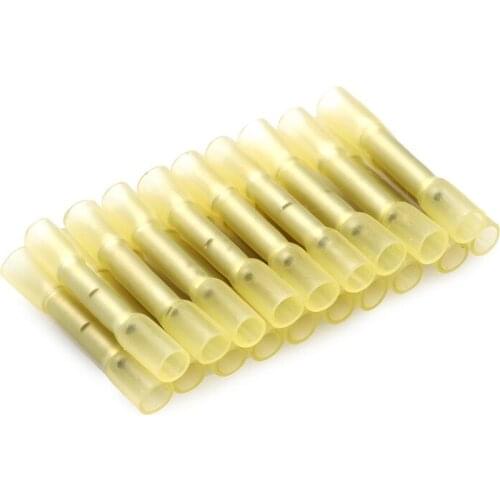 10Pcs Waterproof Insulated Heat Shrink Butt Connectors Electrical Wire Splice Cable Crimp Terminals Connectors AWG 26-22AWG